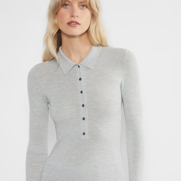 Wilfred Clarette Merino Wool Polo Sweater - Picture 15 of 15